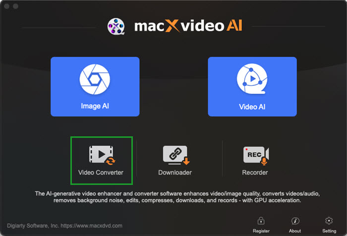 Best video compressor Mac - Macxvideo AI