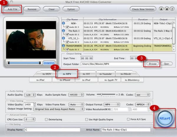 ... to Convert Camcorder Video to MP4 Easily with AVCHD to MP4 converter