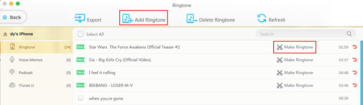 add ringtone to iPhone