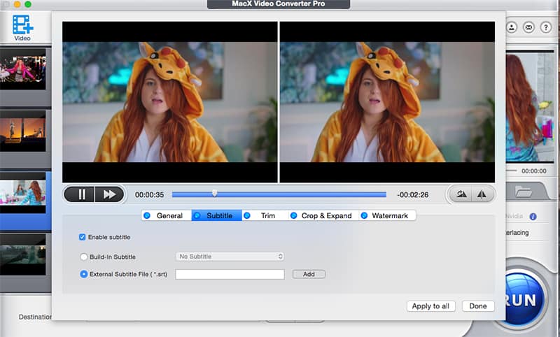 make subtitles for a video mac