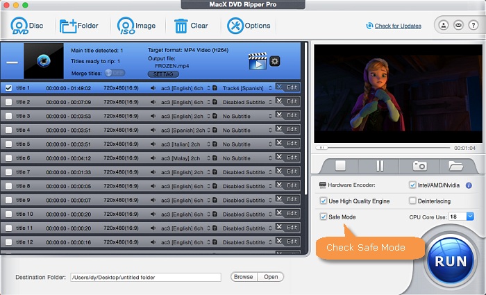 dvd player application for mac