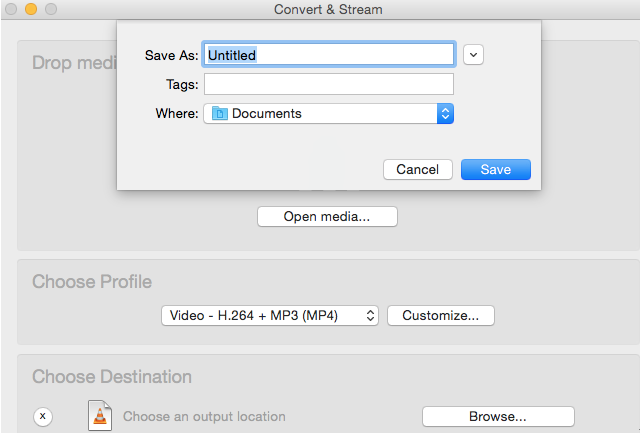 vlc for mac convert mkv to mp4