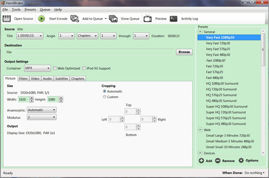 applications like handbrake for mac