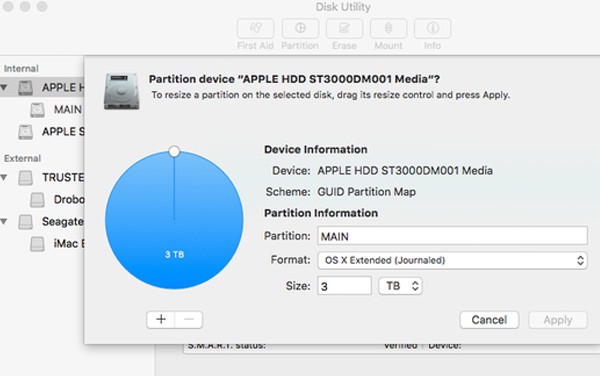 partitioning hard drive mac for windows 10