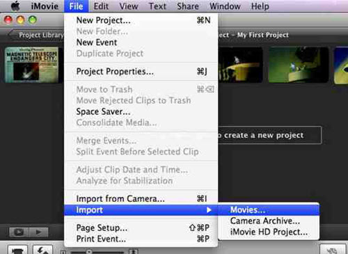 imovie export mp4