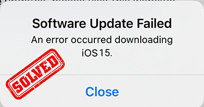 an error occurred downloading ios 12