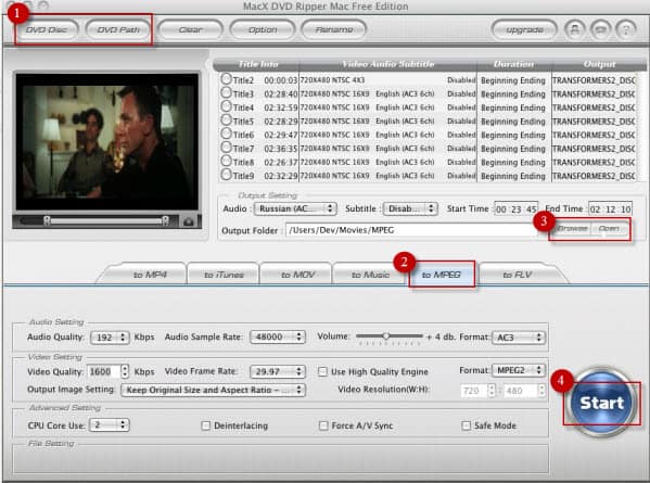 Convert dvd to mpeg mac free