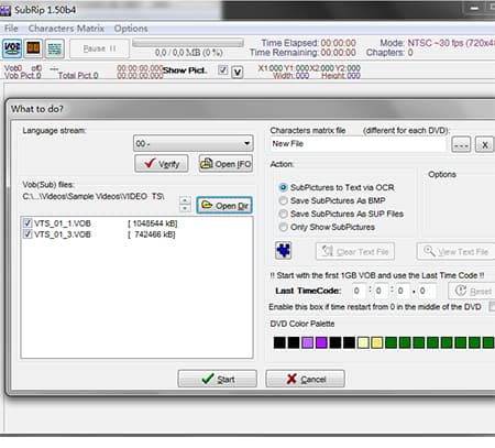 Extract subtitle on dvd ripper