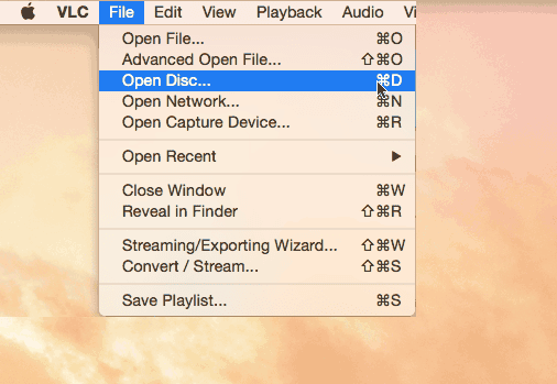 play movie on network with vlc for mac