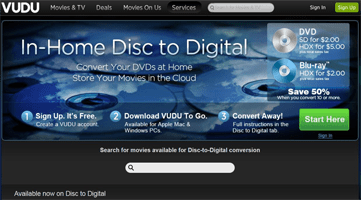 VUDU Disc to Digital