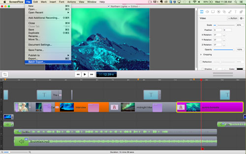 video capture screenflow