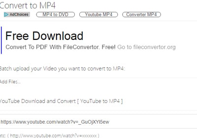 youtube video link to mp4 converter online upload