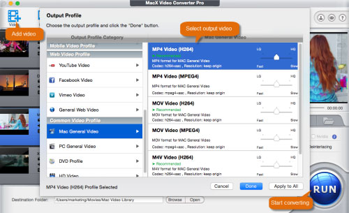 convert to mp4 for mac