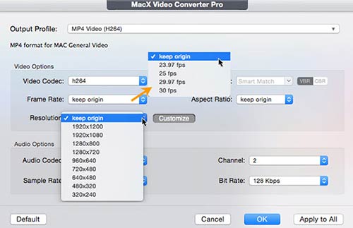 720p video compress