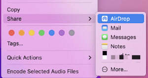 can you airdrop music from mac to iphone