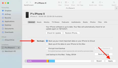 backup iphone photos to mac