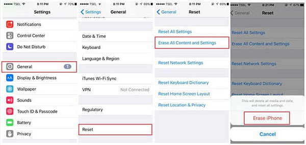 encrypt iphone backup password reset