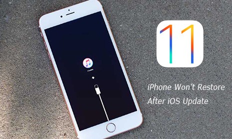 iPhone won't restore after iOS update