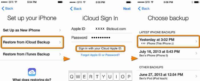 How to restore your iPhone from an iCloud backup