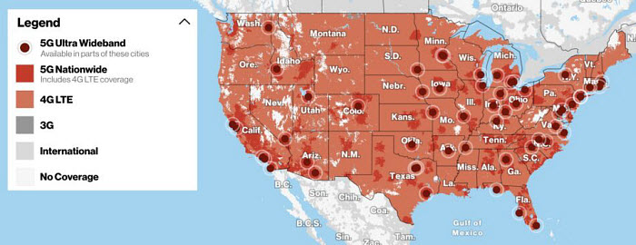 Verizon 5G support for iPhone 15