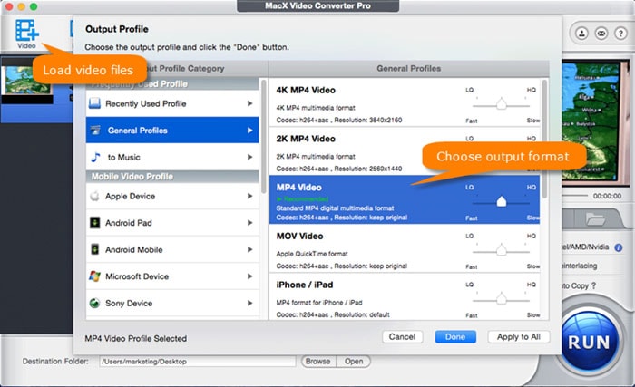 Convert Video to Upload to Vimeo