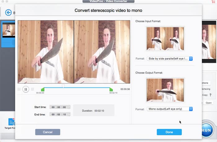 How to Convert Stereoscopic 3D Videos to Normal 2D in One